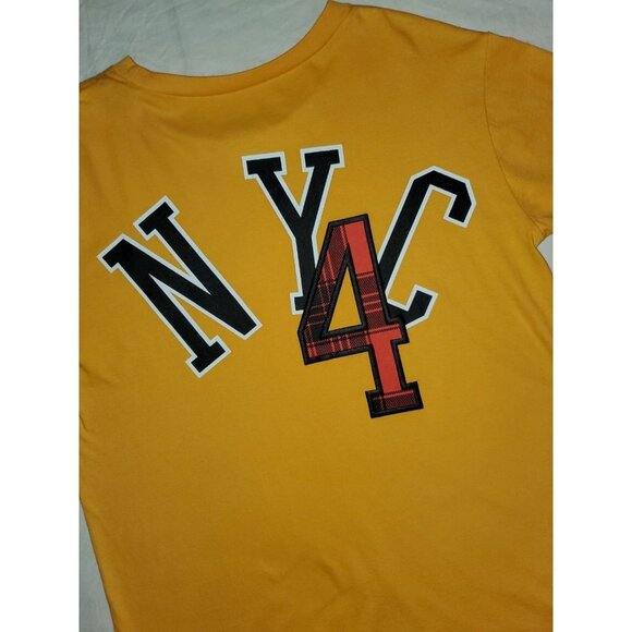 NWT Flirtitude Active Gold NYC 4 Short Sleeve Size Large - Picture 7 of 9